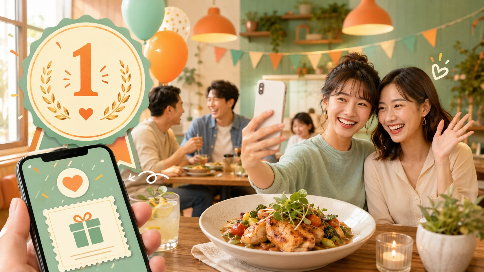 飲食店イベント企画デモのカードサムネイル
