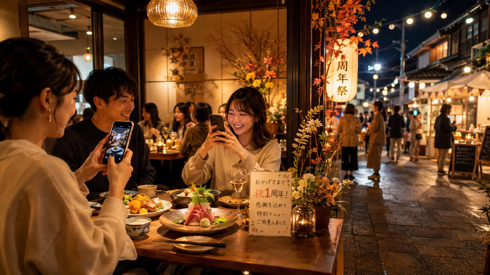 飲食店イベントを再来店と常連化につなげるBizNavi Kikakuデモのイメージ